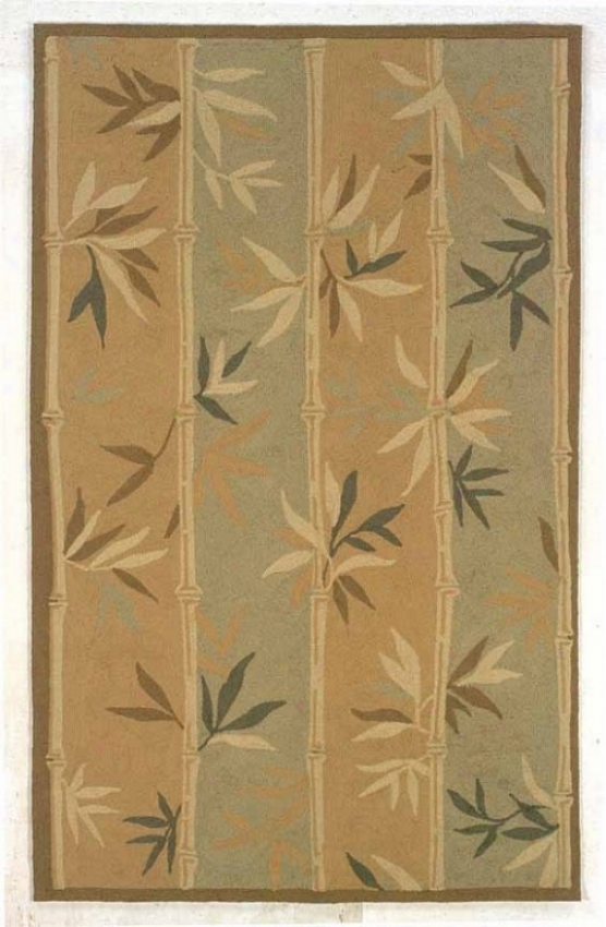 8' X 10' Indoor Outdoor Rug - Transitional Hand Hooked Rug In Sage And Brown Color