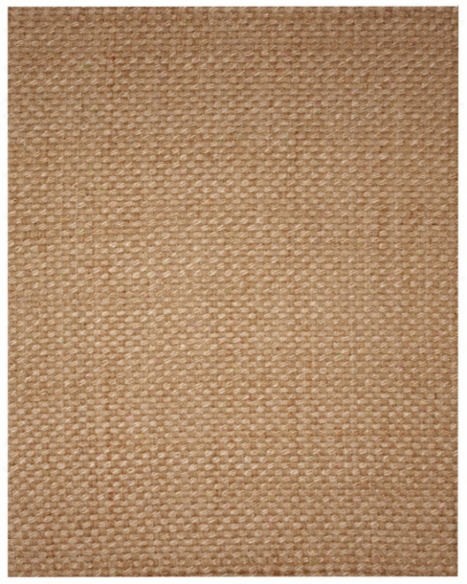 8' X 10' Jute Area Rug Eco-friendky Deluxe Laborer Braided Design