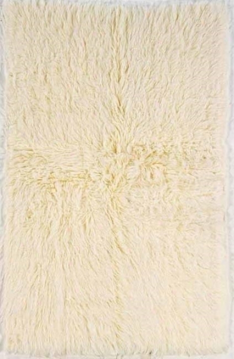 8' X 10' New Flokati Area Rug - 100% Wool Natural Color