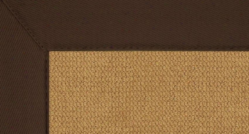 8' X 11' Cork Wool Rgu - Athena Hand Tufted Rug With Brown Border