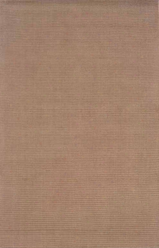 8' X 11' Handmade Wool Rug Smoke Beige Color