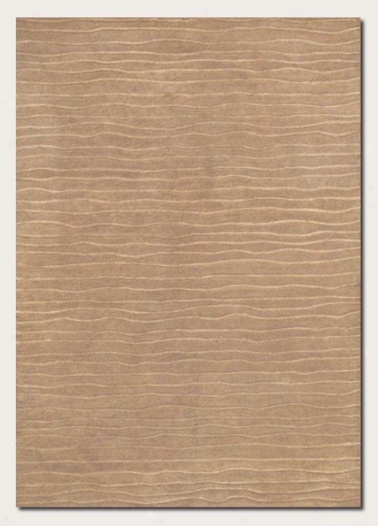 8' X 11'6&quot Area Rug Hand Crafted Contemporary Style In Taupe