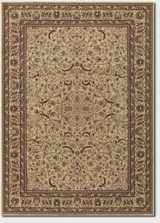 8'2&quot X 11'5&quot Region Rug Persian Floral Pattern In Cream