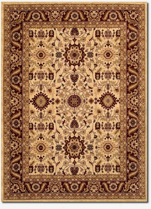 8'2&quot X 11'5&quot Traditional Persian Floral Motifs Crewm-red Area Rug