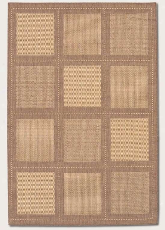8'6&quot X 13' Area Rug Contemporary Grid Design In Natural