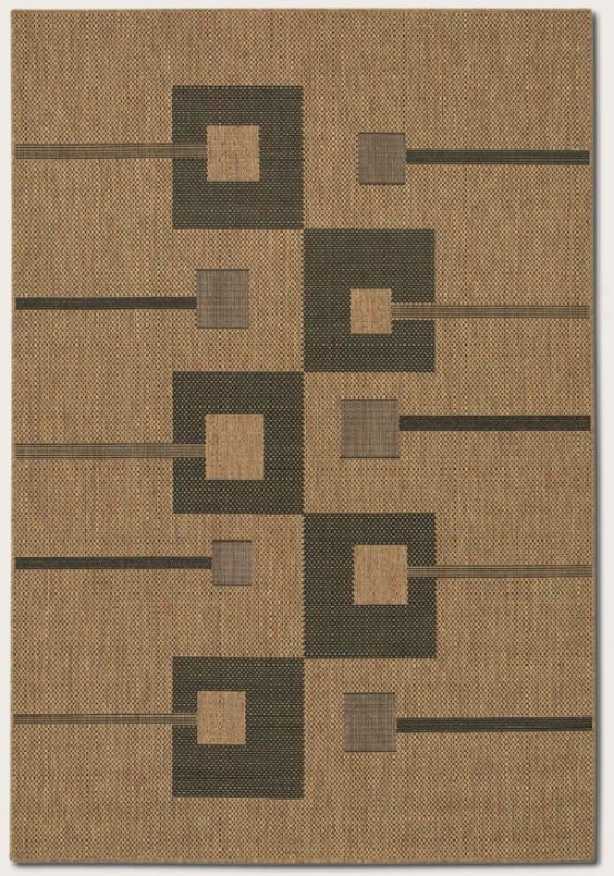 8'6&quot X 13' Area Rug Contemporaryy Style In Natural And Black