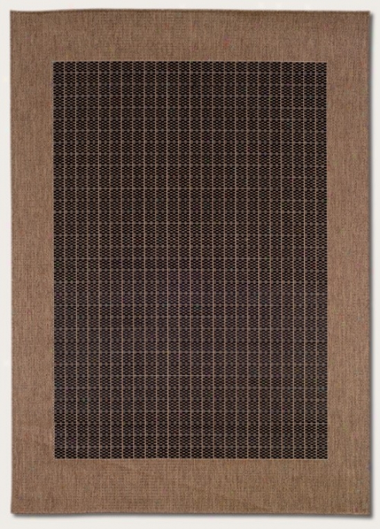 8'6&quot X 13' Area Rug With Border In Cocoa Color