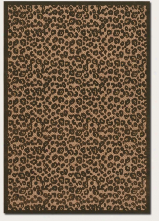 8'7&quot X 13' Area Rug Leopard Pattern In Imbrown And Brown