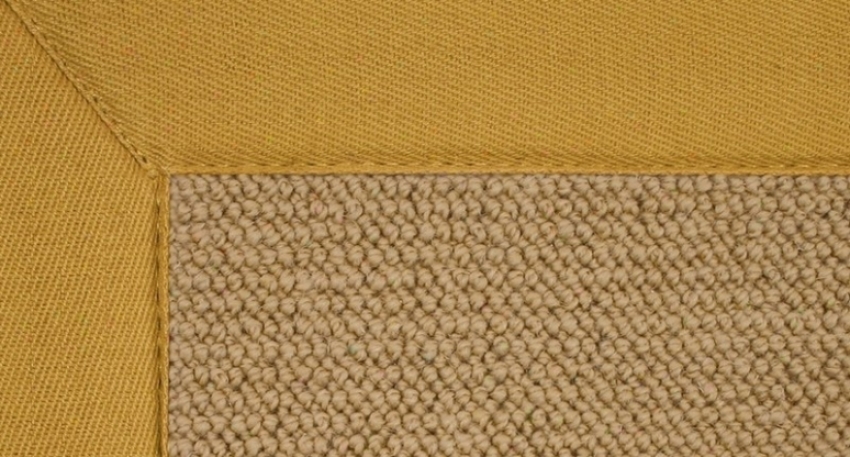 8'9&quot X 12' Sisal Wool Rug - Athena Hand Tufte Rug With Gold Border