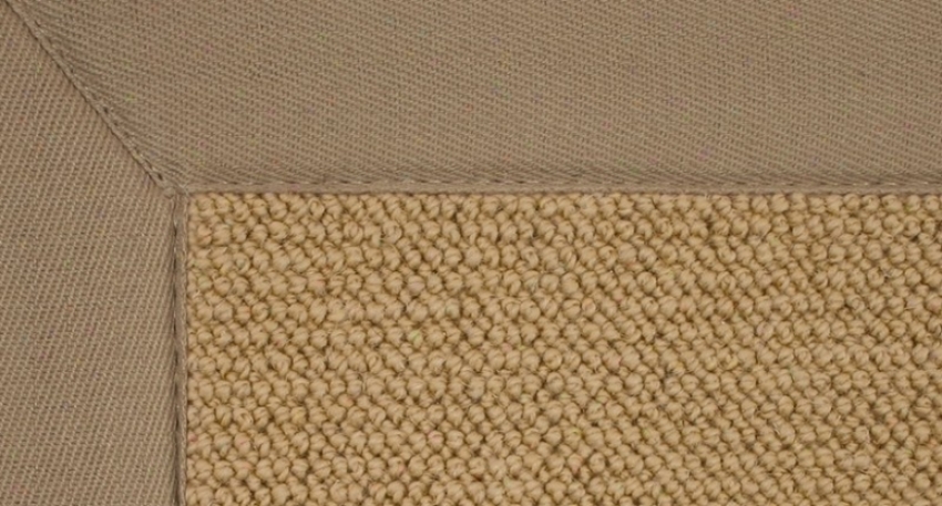 8'9&quot X 12' Sisal Wool Rug - Athena Hand Tufted Rug With Beige Border