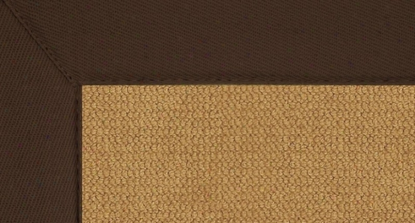 9'10&quot X 13' Cork Wool Rug - Athena Hand Tufted Rug With Brown Border