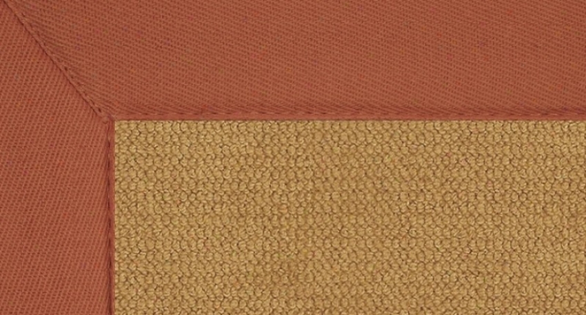 9'10&quot X 13' Cork Wool Rug - Athena Han dTufted Rug Through  Burnt Orange Border