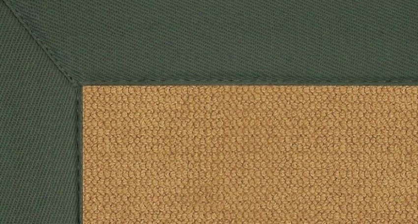 9'10&quot X 13' Cork Wool Rug - Athena Hand Tufted Rug With Green Border