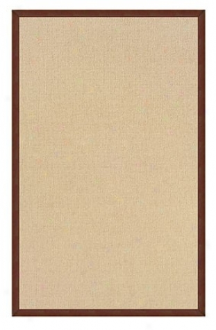 9'10&quot X 1'3 Hand Tufted Area Rug In Natural With Brown Limit