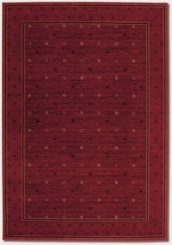 9'2&quot X 12'5&quo Area Rug Suit Dotted Pattern In Burgundy