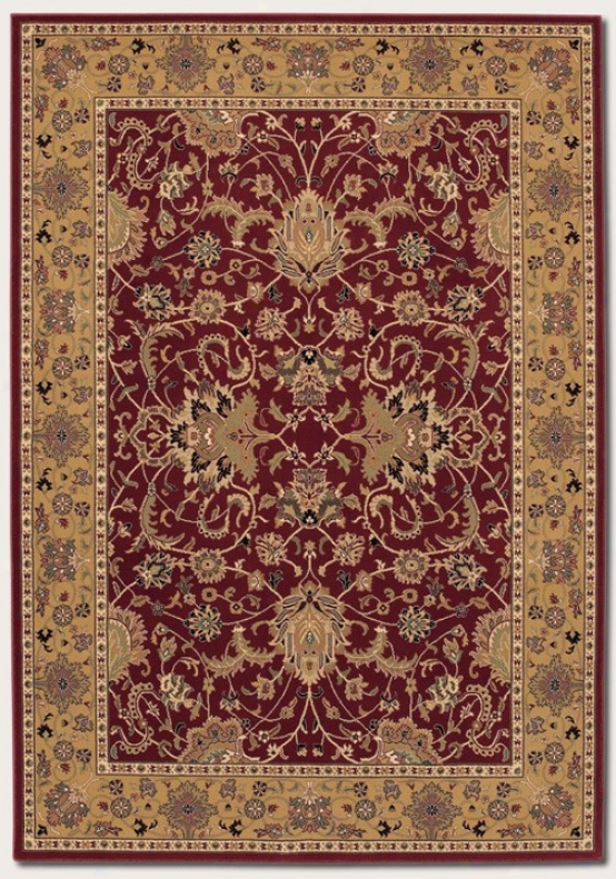 9'2&quot X 12'6&quot Area Rug Classic Persain Pattern In Persian Red