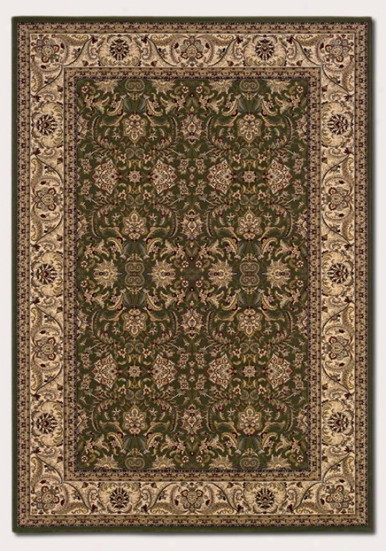 9'2" X 12'6" Area Rug Classic Persian Pattern In Sea Sage