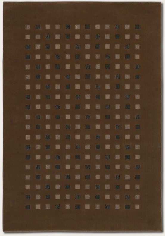 9'2&quot X 12'6&quot Area Rug Contemporary Style In Coffee Color