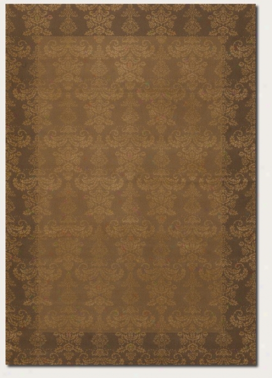 9'2" X 12'6" Superficial contents Rug Damask Pattern In Beige Color