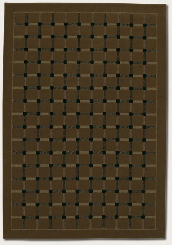 9'2&quot X 12'6&quot Area Rug Grid Pattern In Coffeee Color