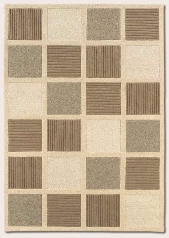 9'6&quot X 13' Area Rug Contemporary Style In Beige And Natural