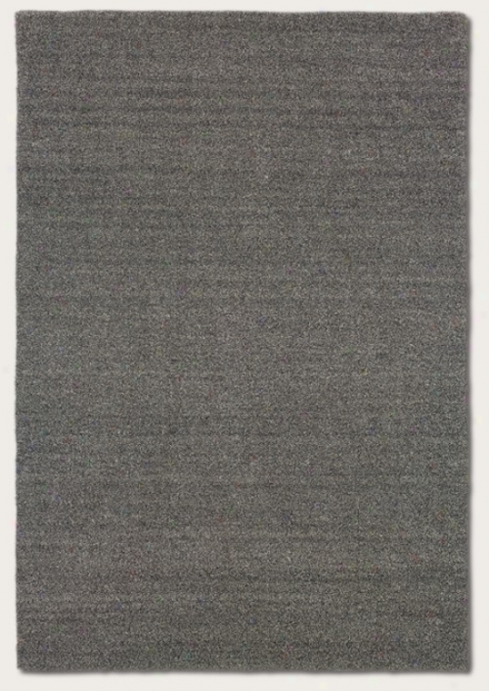 9'6&quot X 13' Area Rug Contemporary Style In Heathered Grey
