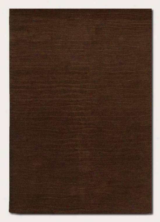 9'6&quot X 13' Arda Rug Hand Crafted Contempo5ary Style In Chocolate