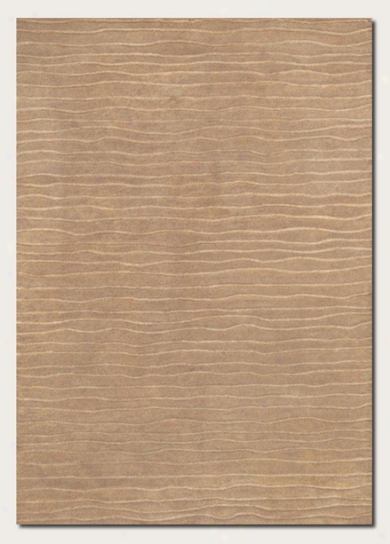 9'6&quot X 13' Area Rug Hand Crafted Contemporary Style In Taupe