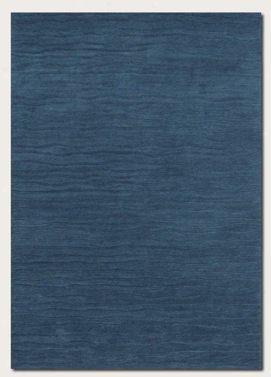 9'6&quot X 13' Area Rug Hand Crafted Contemporarry Style In Blue Jzy