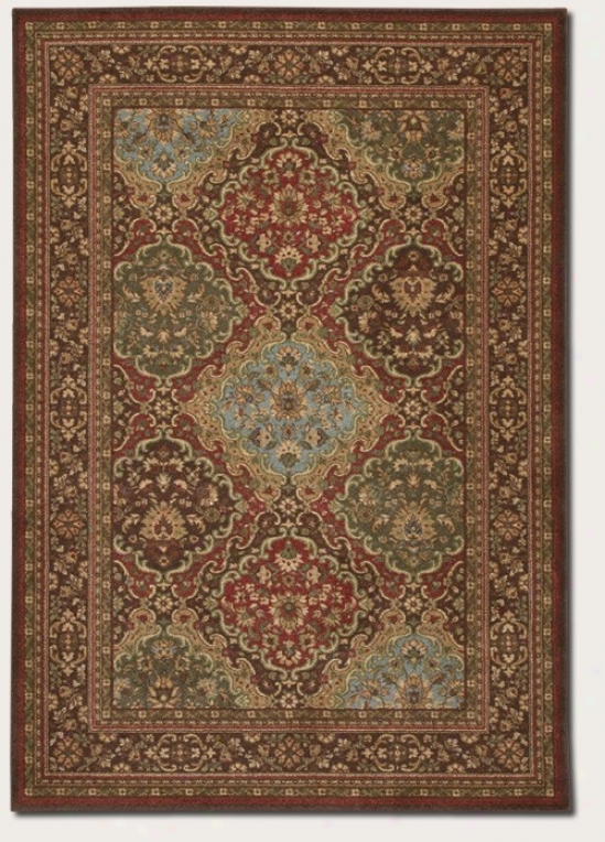 9'9&quot X 13' Area Rug Persian Pattern In Chocolate