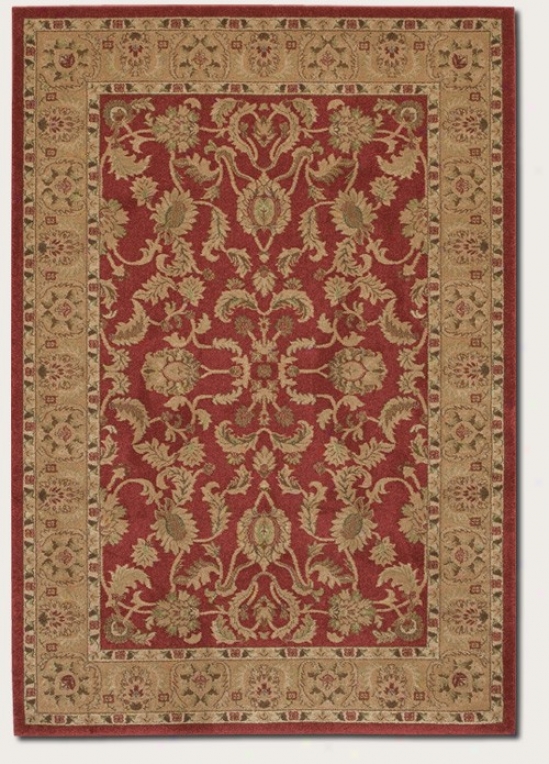 9'9&quot X 13' Area Rug Persian Pattern In Red Color