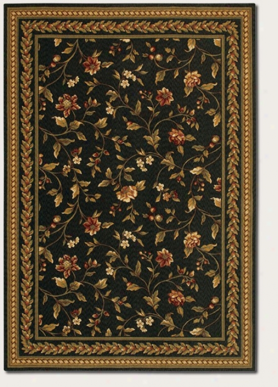 9'9&quot X 13'9&quot Area Rug Hand Crafted Vintage Floral Design In lBack