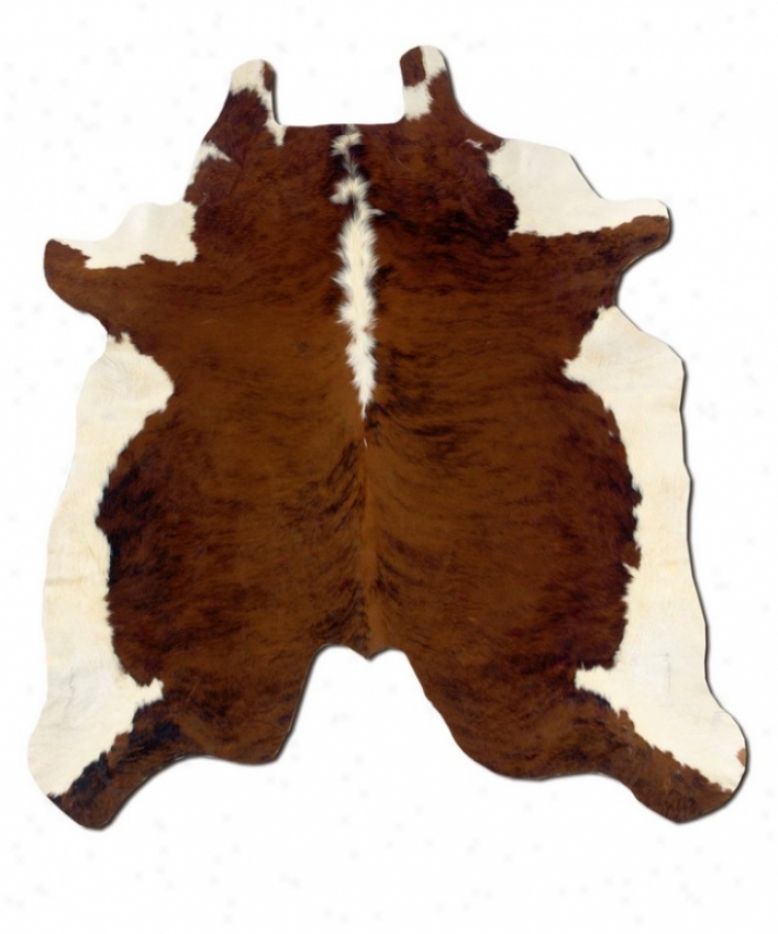 Animal Cowhide Area Rug Full Skin In Dark Brindle