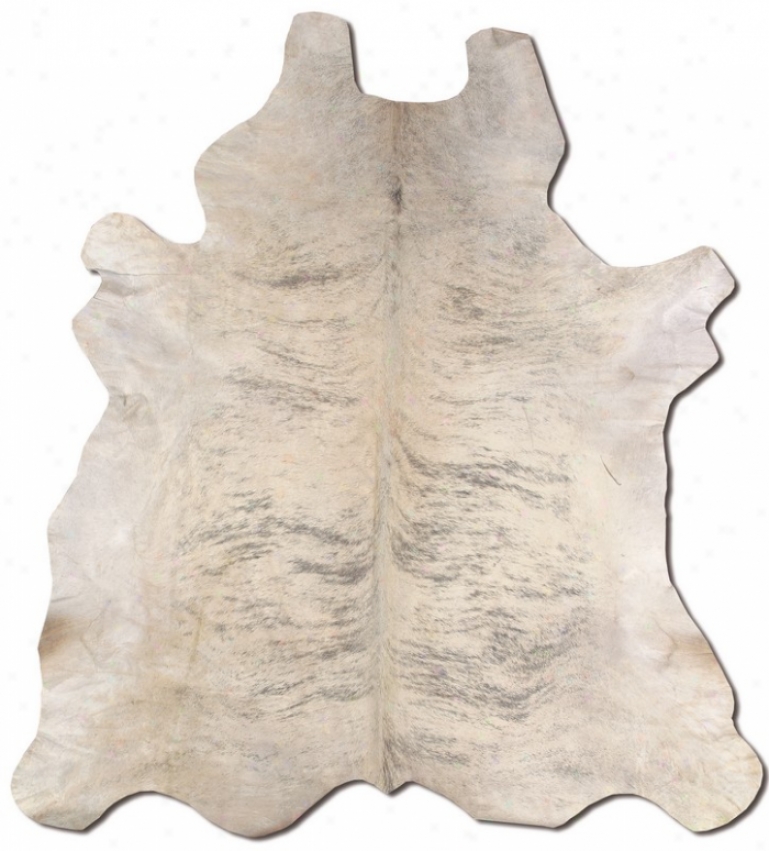 Beast Cowhide Area Rug Full Husk In Light Brindle