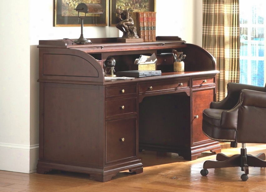 Beautiful Design Roll Top Bedroom Home Office Writing Desk  Suite