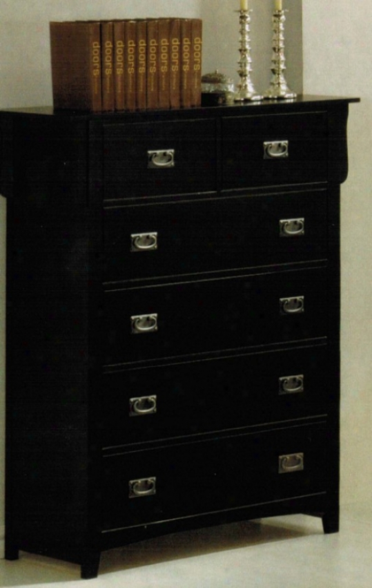 Bedroom Chest Contemporary Style In Black Finsih