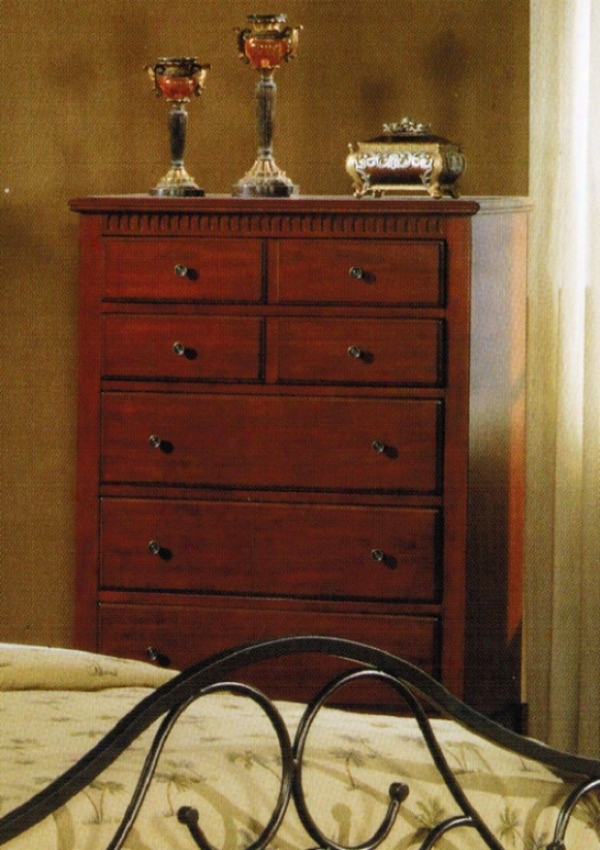 Bedroom Chest Contemporary Style In Brown Finish
