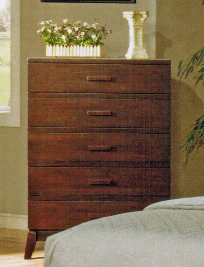 Bedroom Chest With Take a conical form Legs In Espresso Finish