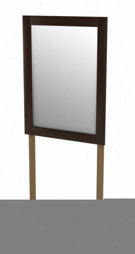 Bedroom Dresser Mirror In Chocolate Finish