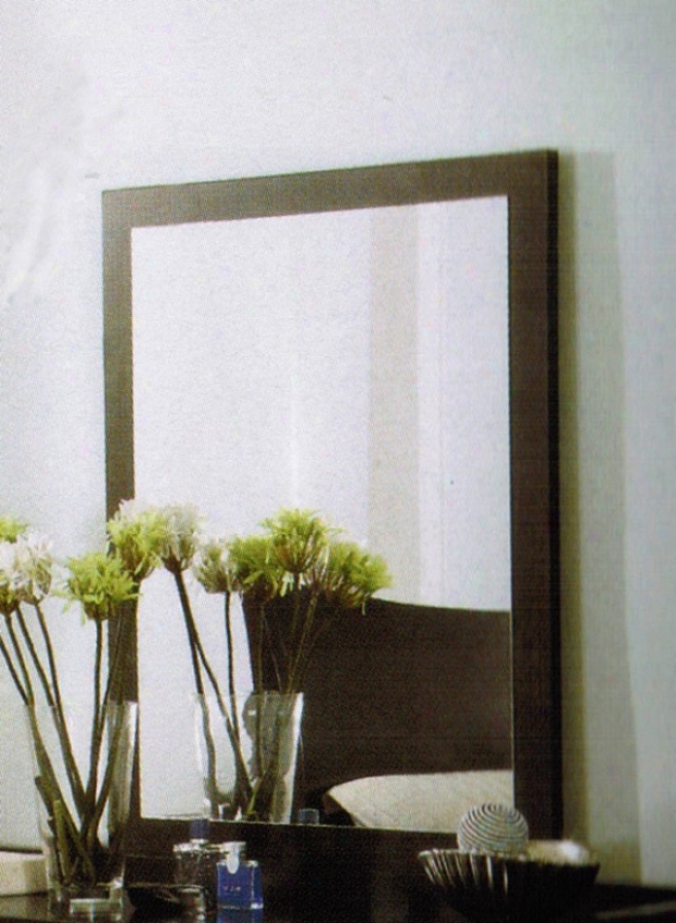 Bedro0m Mirror In Deep Cappuccino Finish