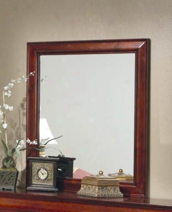 Bedroom Mirror Louis Pholippe Style In Cherry Finish