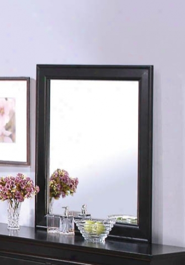 Bedroom Mirror Louis Philippe Style In Deep Black Accomplish