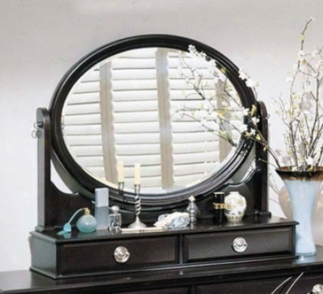Bedroom Mirror With Storage Drawers Espresso Finish