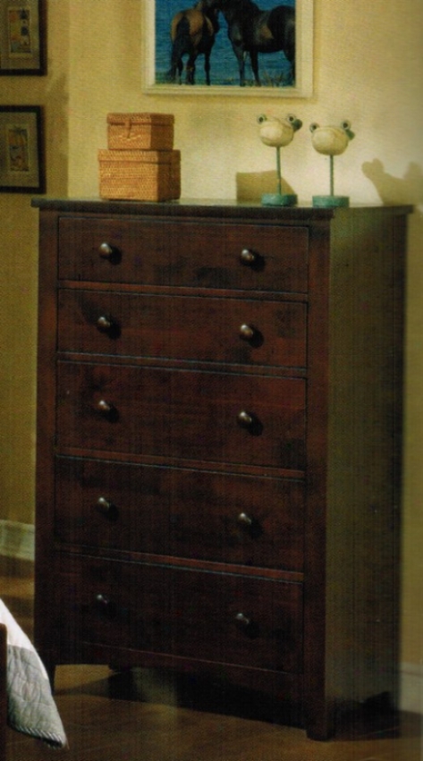 Bedroom Storage Chest Contemporary Style In Brown Finish