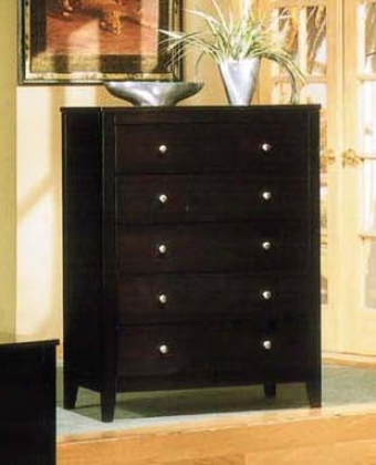 Bedroom Storage Chest With Contemporary Style In Espresso Finish