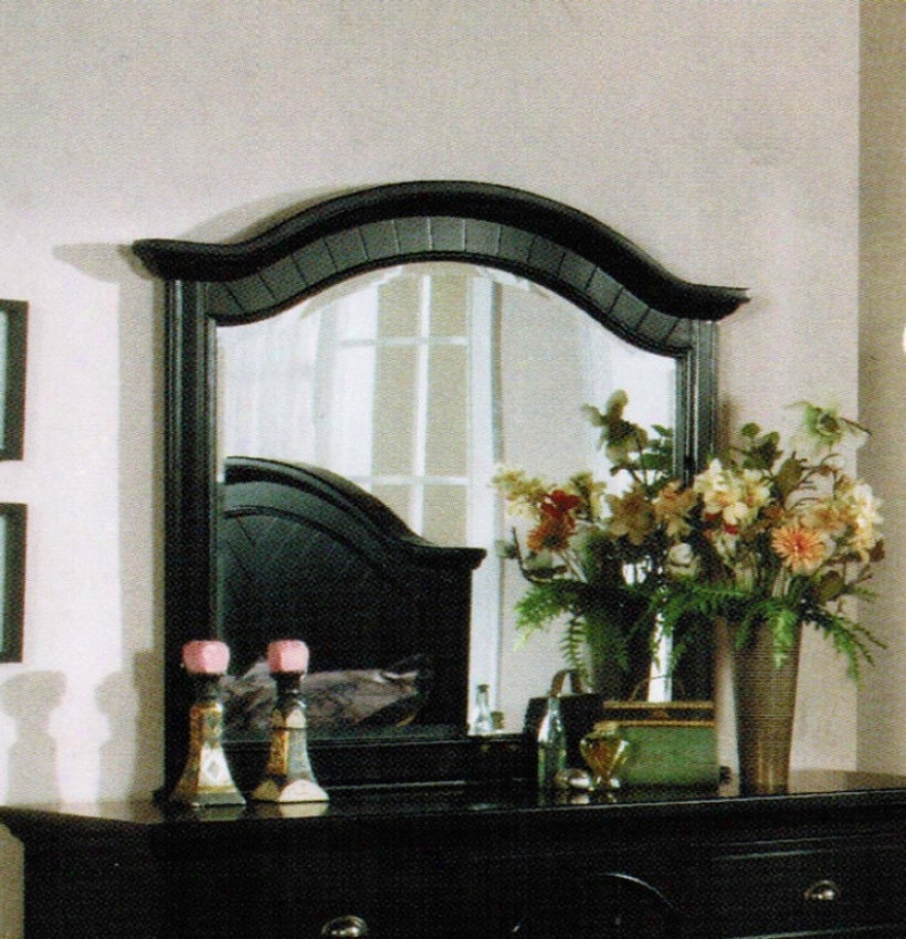 Bedroom Wall Mirror Black Finish