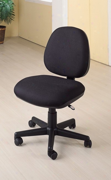 """black Fabric Secretary Chair With Gas Lift, For Computer Desk/office"""