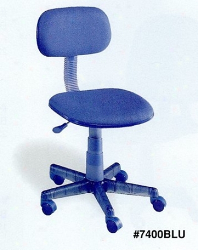 Blue Color Adjustable Home Office Desk Chair With Gas Lift