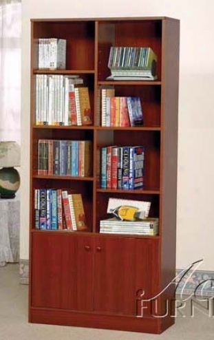 Book Shelf Cabinet In Cherry Funish