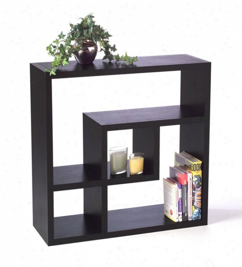 Bookcase Contemporary Style In Espresso End